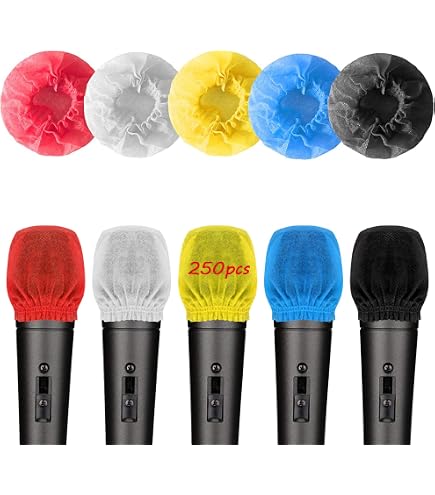 Amazon.com: 100 pcs Microphone Cover Disposable, Non - Woven